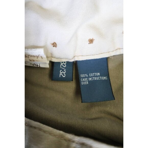 Vintage Polo Ralph Lauren Cargo Pants Mens 32x32 Beige Wide Baggy Slim Fit - Picture 4 of 11